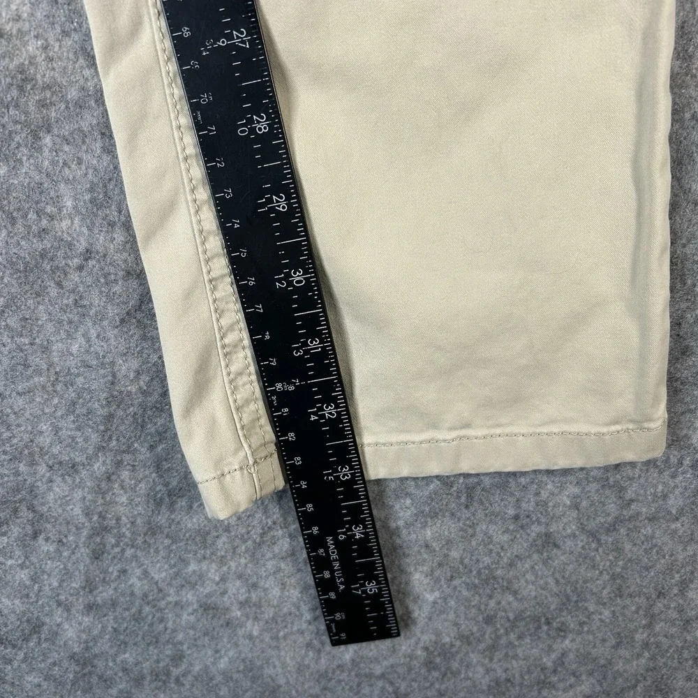 Hiltl Cotton Blend 5 Pocket Jean Cut Pants Size 32x34 US Seth In Solid Beige